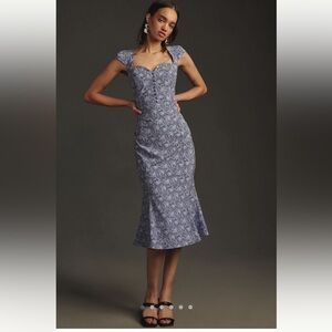 Maeve Anthropologie Cecily Fit and Flare Sweetheart Dress size Medium NWT